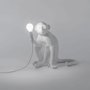 Monkey assise Lampe d'extérieur - blanc
