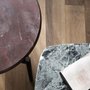 Blade round coffee table in marble