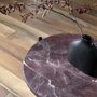 Blade round coffee table in marble