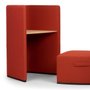 To-To desk with top and pouf